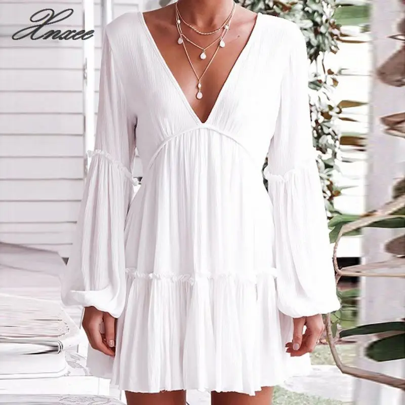 Женское платье с длинным рукавом плиссированное короткое формальное сарафан