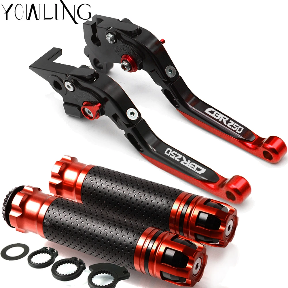 

Motorcycle Brake Clutch Levers Handlebar grip Handle Hand Grips For HONDA CBR250R MC18/MC21/MC22/MC19 1988-1994 1989 1990 91 92