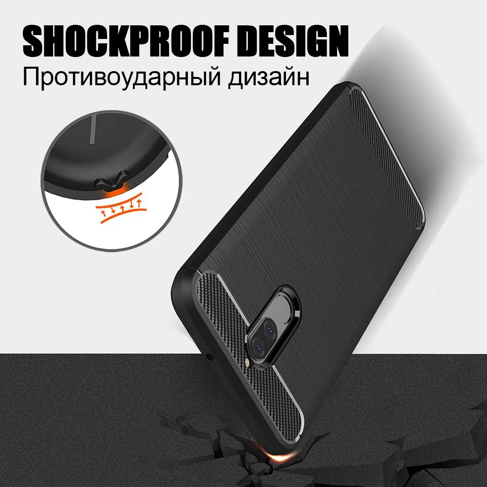 Матовый Силиконовый чехол из углеродного волокна для Huawei P10 P8 P9 Lite 2017 мягкий ТПУ