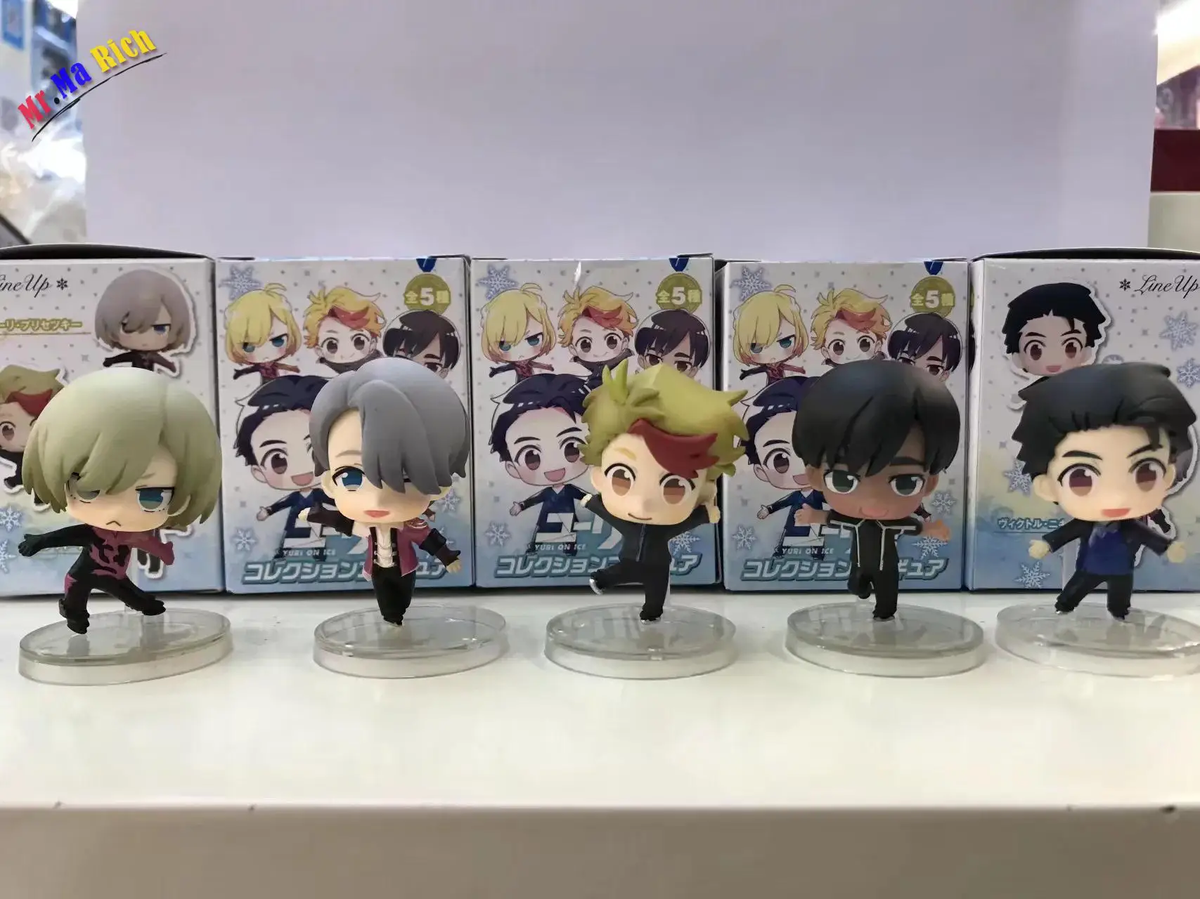 6 шт./компл. фигурки Yuri On Ice Katsuki Victor Phichit Chulanont Q Ver 8 см ПВХ коллекционная кукла один