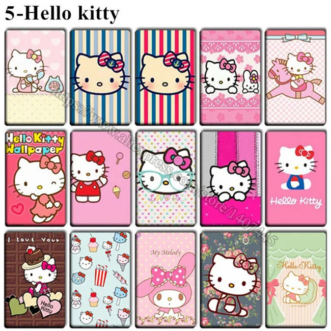 5 Hello kitty 40 pcs/lot cute Re:Life in a different world from zero Anime Card Stickers girl Toys Cartoon Rem Ram Movie Souvenir Stickers - Цвет: 5 Hello kitty