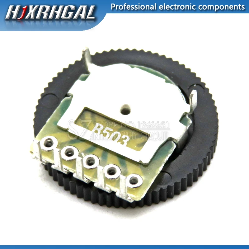 10 шт двойной Шестерни потенциометр настройки B203 20 K 3Pin 16*2 мм с круглым регулятором
