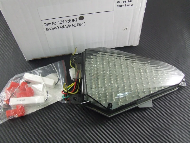 Светодиодный задний фонарь для мотоцикла Интегрированный сигнал поворота