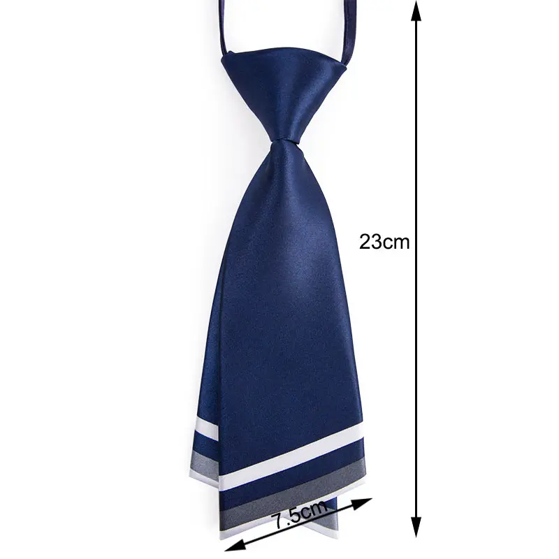 Navy blue Женский Профессиональный галстук, воздушный и маленький стюардесса банк, Школа воздуха, Студенческая форма галстук - Цвет: Navy blue