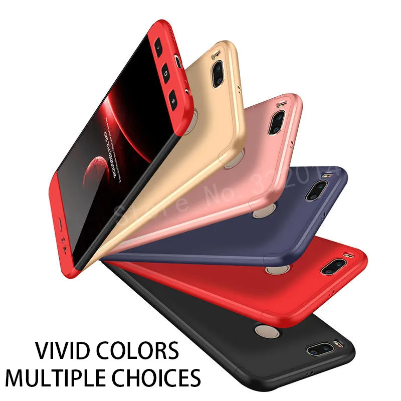 Luxury 360 Full Body Protection Case For Xiaomi Mi 5X A1 Shell Hard Plastic Shockproof Back Cover 5s 5 6 Capa |