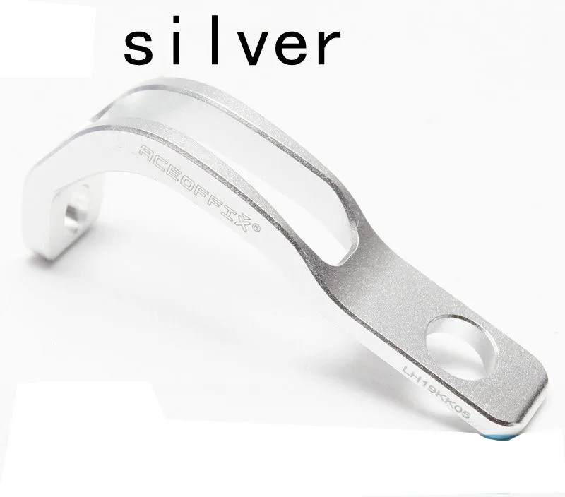 silver holder Передний светильник Aceoffix для складного велосипеда Brompton, подзарядка 2600 мА/ч, 300 люменов, велосипедный светильник с ЧПУ, держатель кронштейна - Цвет: silver holder