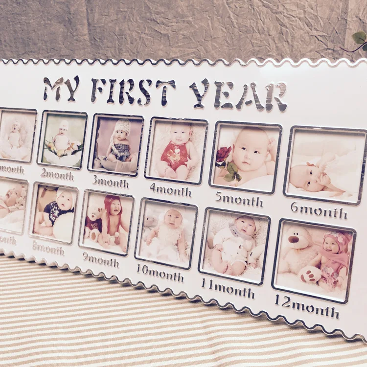 Детский домашний декор креативная фоторамка для первого года ребенка 12