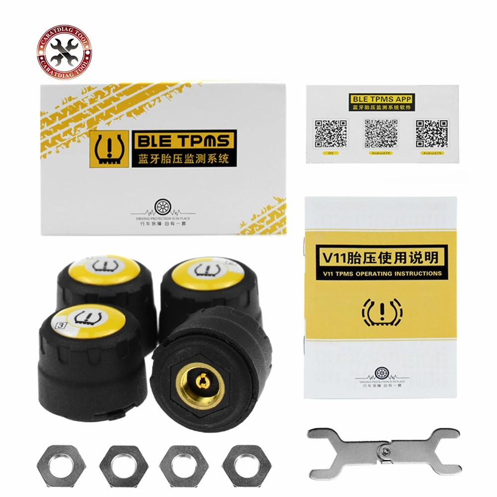Датчик давления в шинах TPMS Bluetooth 4 0/5 0 универсальный внешний датчик Поддержка Android