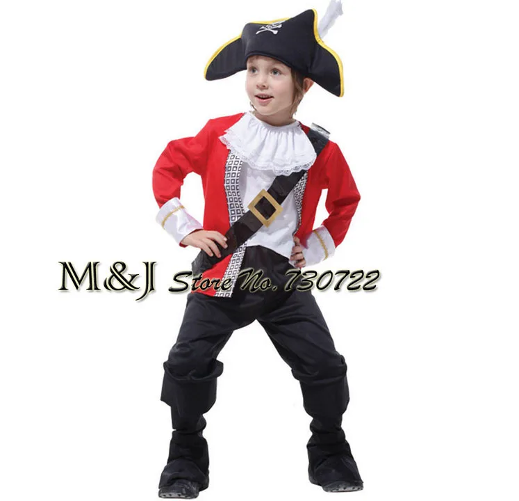 Бесплатная доставка! Детский костюм на Хэллоуин Новый карнавальный пиратов