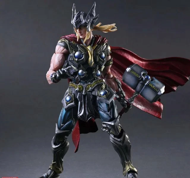 Play Arts Kai PA фигурка Тора супергероя Hammer 27 см ПВХ кукла игрушки детский подарок |