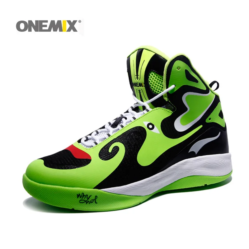 Мужские высокие кроссовки Onemix дышащие кожаные в стиле пекинской оперы и