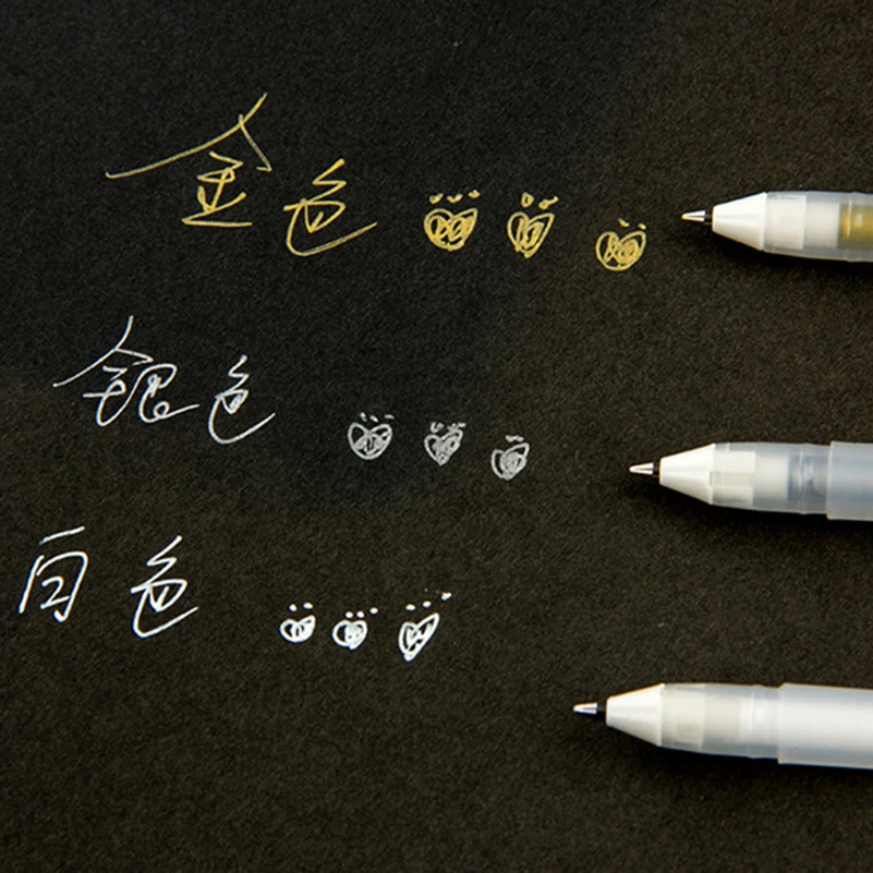 Текстовый маркер лайнер эскиз маркеры белая Краска Маркер ручки для