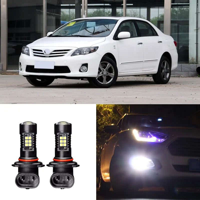 2 шт. светодиодные дневные ходовые огни Canbus H11 3030 21SMD для Toyota Corolla 11-2013 | Автомобили и