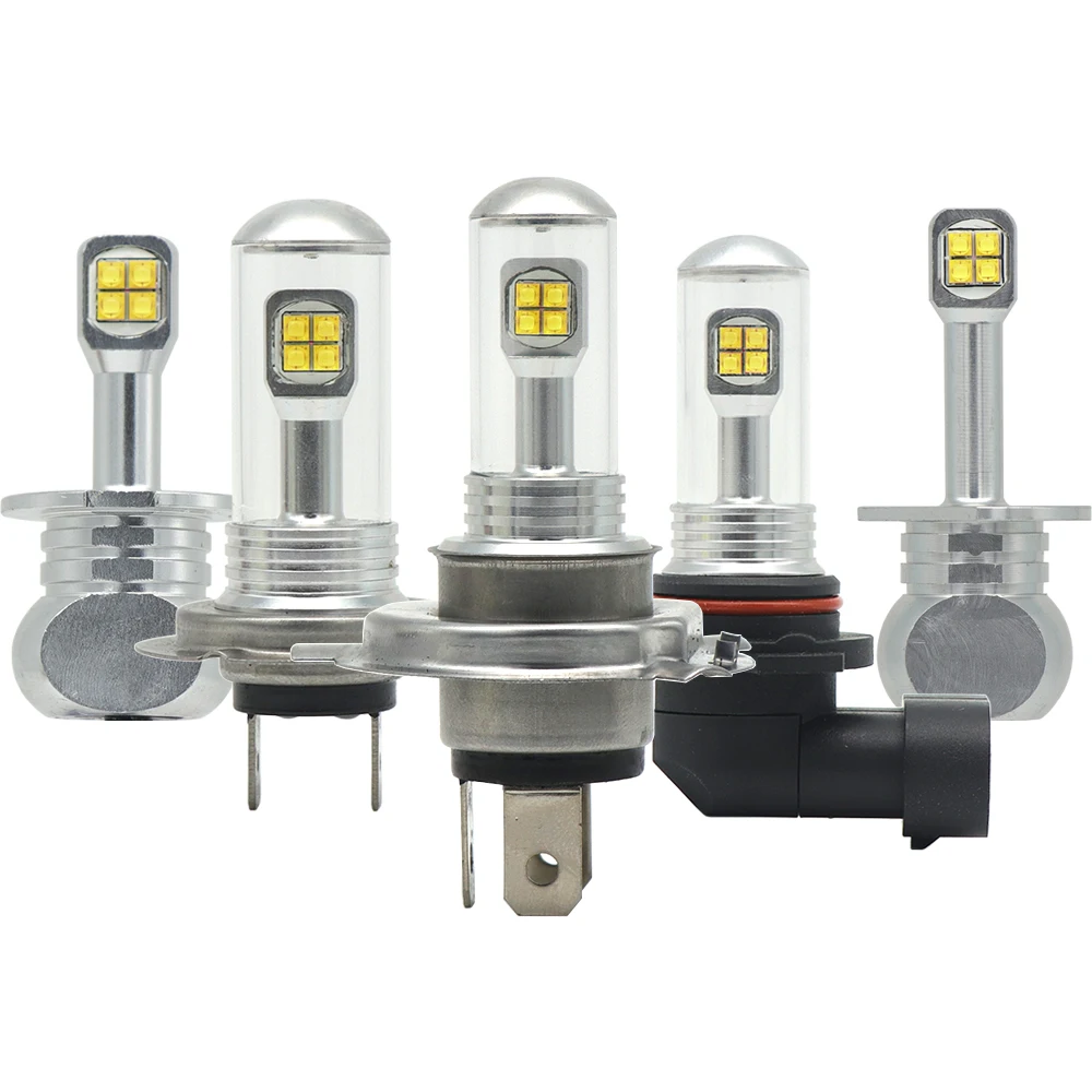 2 шт./компл. H1 H3 H4 9003/HB2 H7 H8 H11 9005 9006 80 Вт с CREE авто светодиодный свет 1500lm Противотуманные огни tdrl фары белый 6000K