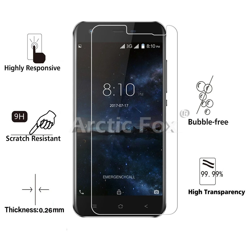 Высокое Качество Премиум закаленное Стекло для Blackview A7 5 0 дюймов Экран протектор