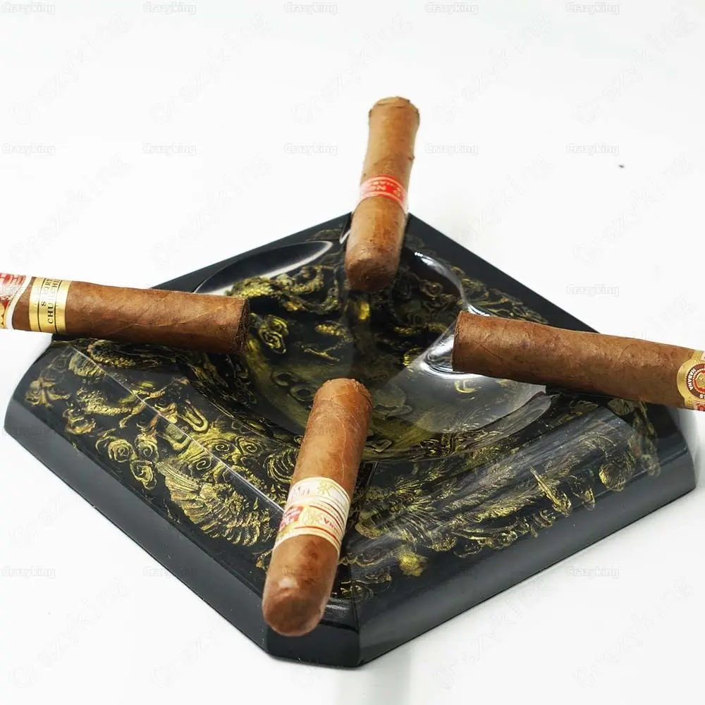 COHIBA благородный смолы тиснением сигар пепельница юбилейное издание | Сувениры