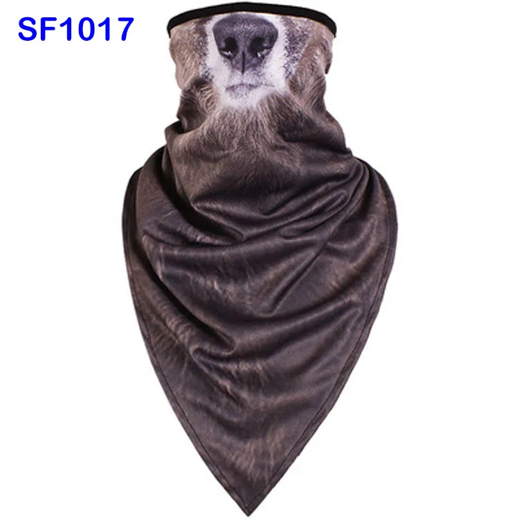 SF1017 WildSurfer плюс треугольный Походные шарфы для верховой езды дышащая Полотенца Велоспорт животных половина уход за кожей лица маска Рыбалка Бандана Ciclismo FJ36 - Цвет: SF1017