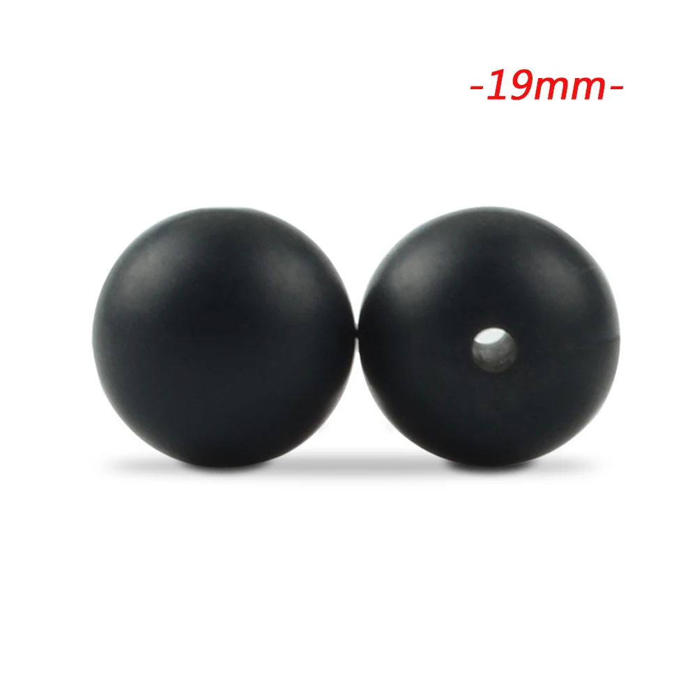 smokey black LOFCA 10 шт силиконовые бусины 19 мм круглые Детские Прорезыватели без бисфенола пищевая детская игрушка DIY ювелирные изделия ожерелье аксессуары для кормления - Цвет: smokey black