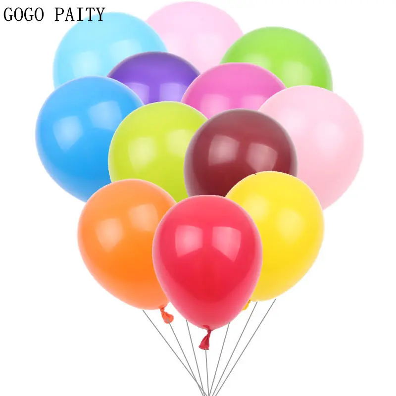 GOGO PAITY Новые 30 шт./лот 5-дюймовые цветные круглые латексные шарики для детской