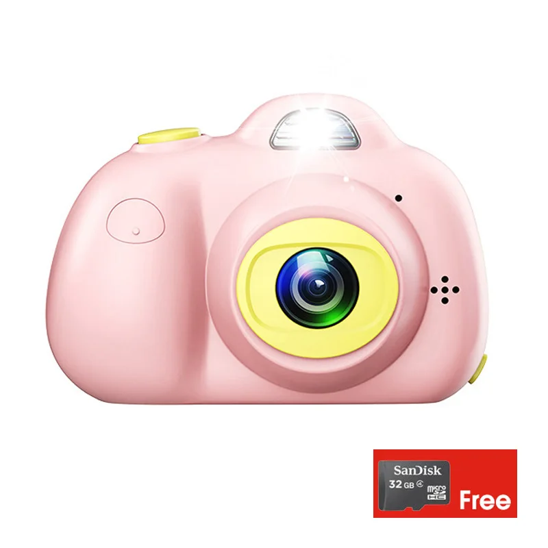 Comkudi 2 0 дюйма HD DIY детские игрушки Цифровая камера записывает Детские красочные и