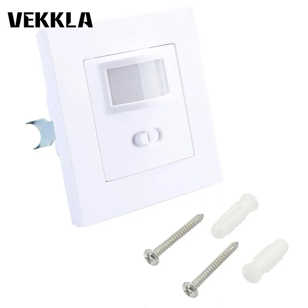 

Вкл/Выкл инфракрасный датчик движения из детектора PIR переключатель AC 110-240 В Настенный светильник лампа переключатель для дома коридоров ле...