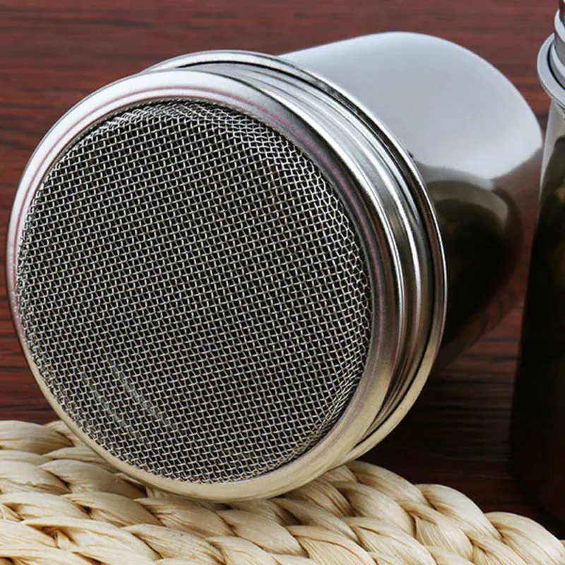 Портативный шейкер для шоколада из нержавеющей стали глазировки сахарной пудры