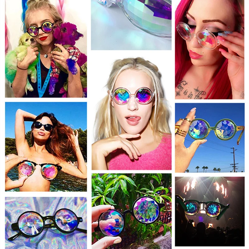 Солнцезащитные очки Kaleidoscope мужские круглые летние 2019|Женские солнцезащитные