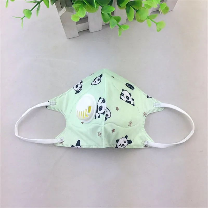 3 шт складные нетканые Valved маски PM2.5 пылезащитные одноразовые маски для детей с милым принтом ушной петли респиратор крышка