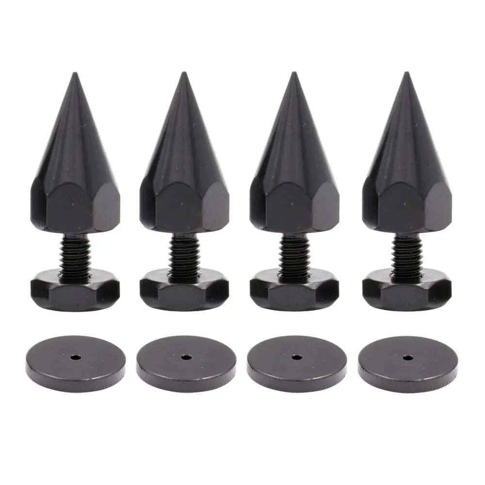 

4PCS AUDIO SPIKE FEET M6 Thread 46mm Metal Iron Isolation Studio Monitor Turntable Recorder Speaker Cabinet Amplifier Feet Base