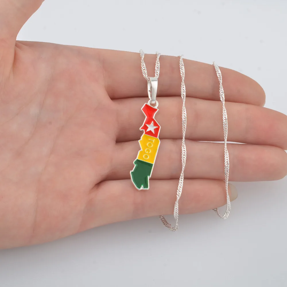 Карта тоголаза кулон ожерелье ювелирные изделия карта того серебряный цвет