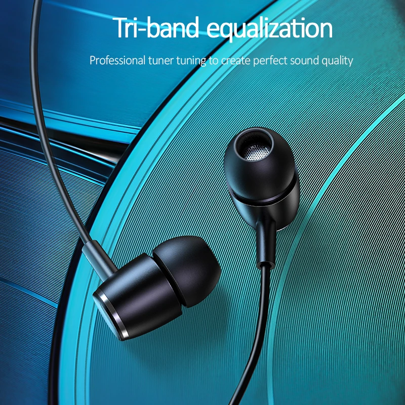 EP 26 металлические наушники Tiffany Blue in ear USAMS 3 5 мм Hifi с басами стерео гарнитура