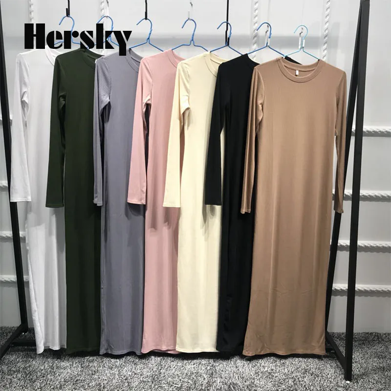 Новое мусульманское платье Ближнего Востока Абая Дубаи женское однотонное