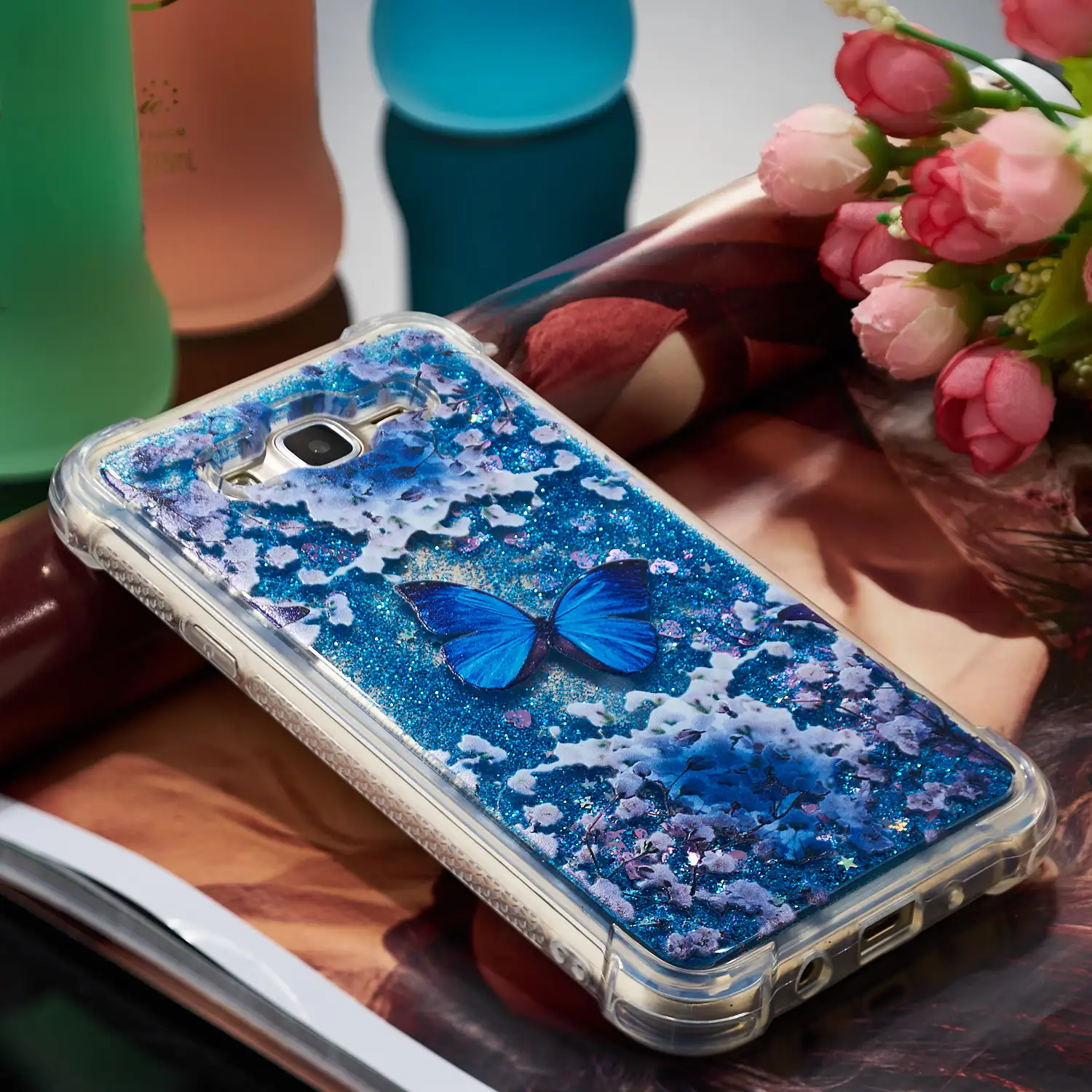 Для samsung Galaxy J7 Neo Core Nxt Мягкий ТПУ силиконовый чехол SM-J700F SM-J700H/DS SM-J700M SM-J701F/DS Блестящий Жидкий чехол