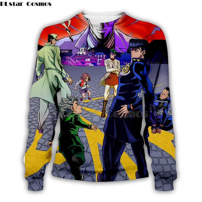 PLstar Cosmos JoJo Необычные Приключения Смешные 3d толстовки мужчины/женщины Япония