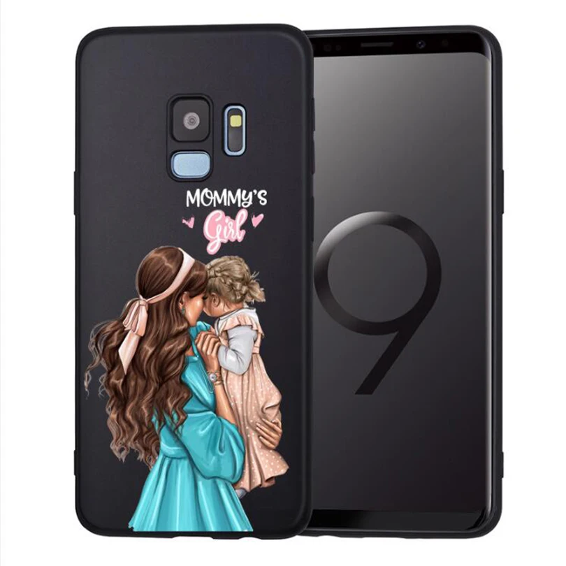 Чехол для телефона с изображением мышки для мамы и девочки для Samsung Galaxy S8 S9 S10 Plus S7 S6 Edge S10 Lite Note8 9 family Cover Etui