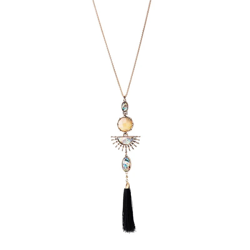 Ожерелье длинное с кисточками для девочек 6 разных стилей 2018|necklace long|designer
