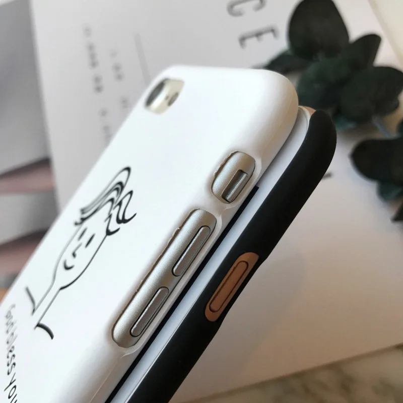 Jiban граффити ручной росписью мультфильм телефона чехол для iPhone 5S 5SE 6 S 7 Plus 8 плюс