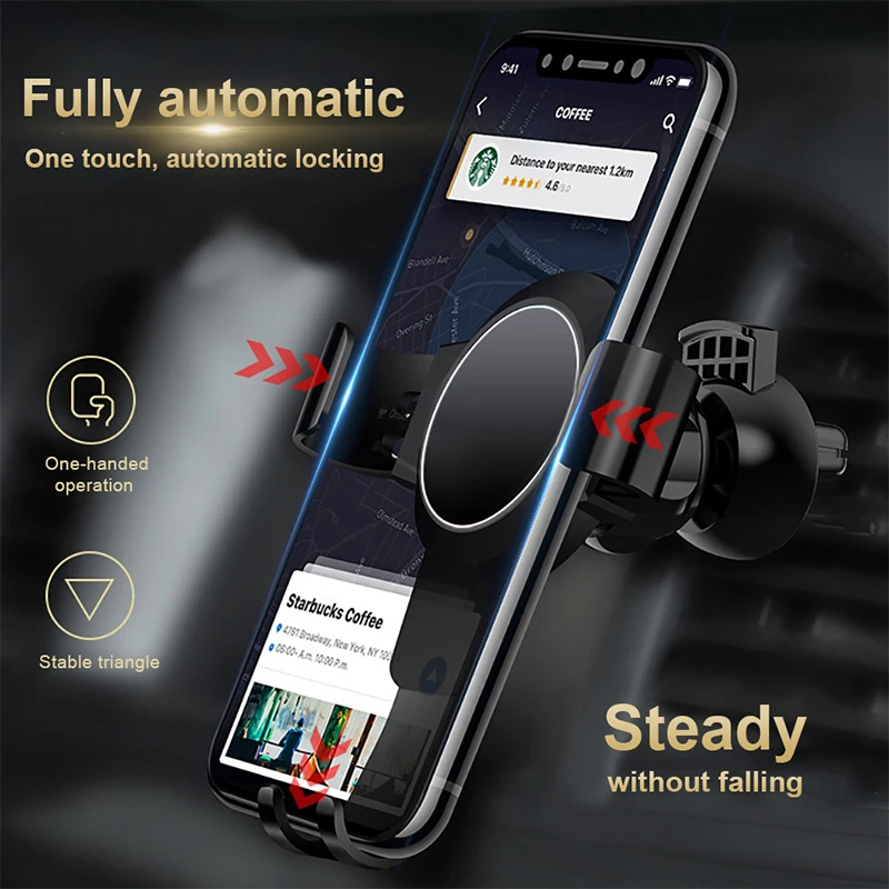 ! ACCEZZ Универсальный автомобильный держатель телефона на вентиляции для iphone X XS XR 8