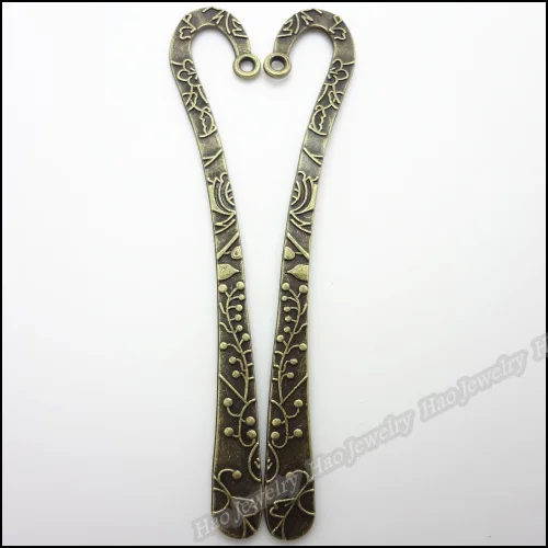 Оптовая продажа 6 шт. античные бронзовые закладки Очаровательная подвеска из