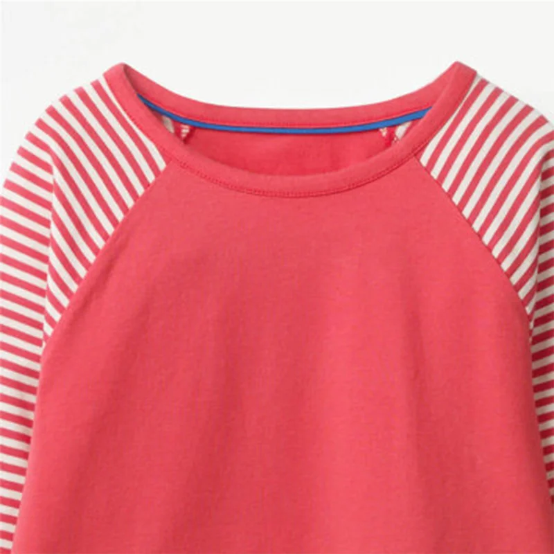 VIKITA Girls Christmas Dresses Kids Animal Cartoon Clothing Children Striped Long Sleeve Dress for Girl | Детская одежда и обувь