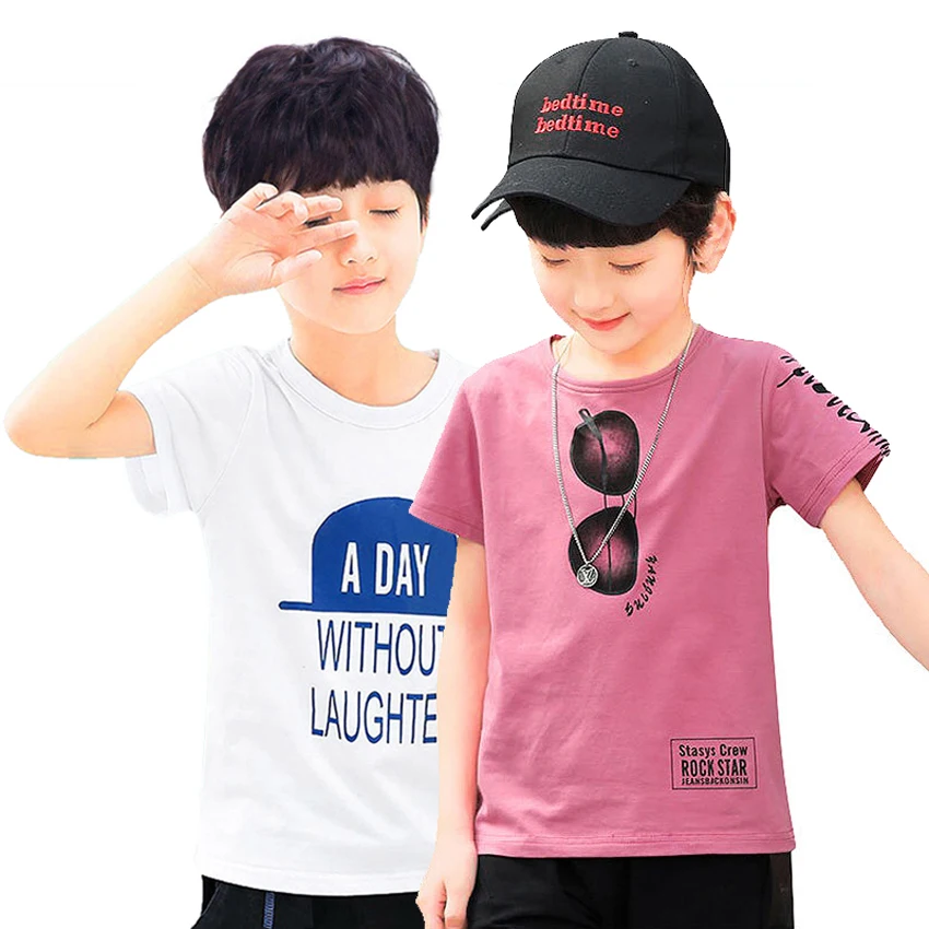 Новинка 2019 года летняя футболка для мальчиков повседневная детская одежда