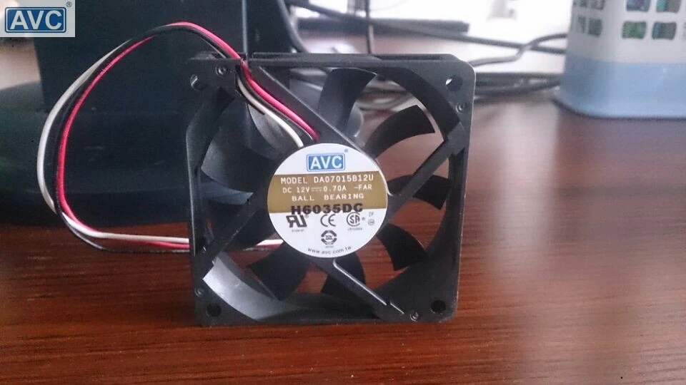 Оригинал для AVC DA07015B12U 12V 0.70A 7 см 7015 CPU двойной шарикоподшипник вентилятора|ball bearing