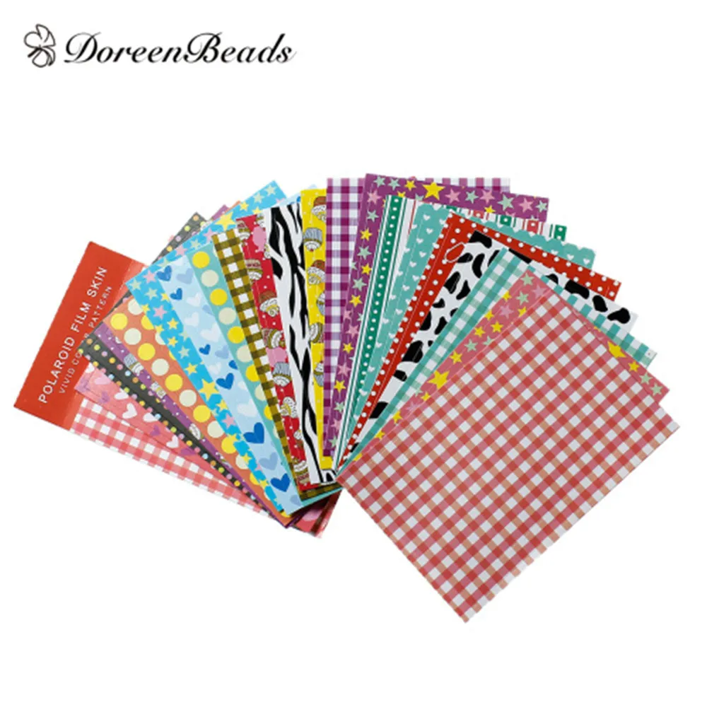 DoreenBeads Easter Paper Multicolor DIY Polaroid Skin Deco Masking Stickers At Random Mixed Pattern Scrapbook Craft 9x6cm 2Sets | Дом и сад