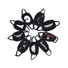 Хлопковая накладка на рот и лицо, унисекс, аниме, мультфильм, счастливый медведь, женщины, мужчины, Муфель, рот, праздвечерние чные атрибуты