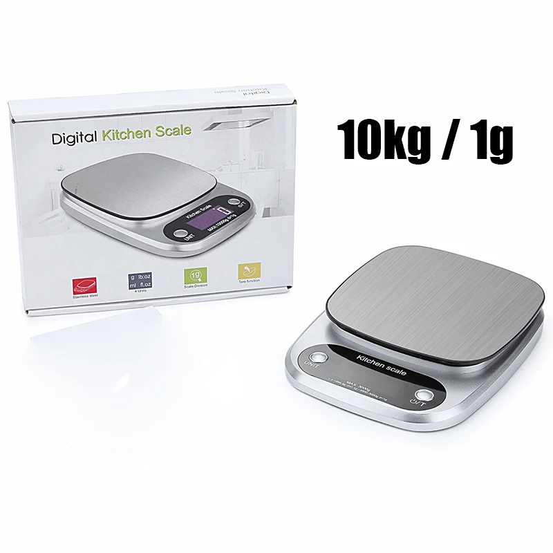 10kg 1g 3 кг 10 кг 5 кг X 0,1 г сплав высокоточные цифровые ювелирные весы мини карманные кухонные электронные весы с ЖК-дисплеем - Цвет: 10kg 1g