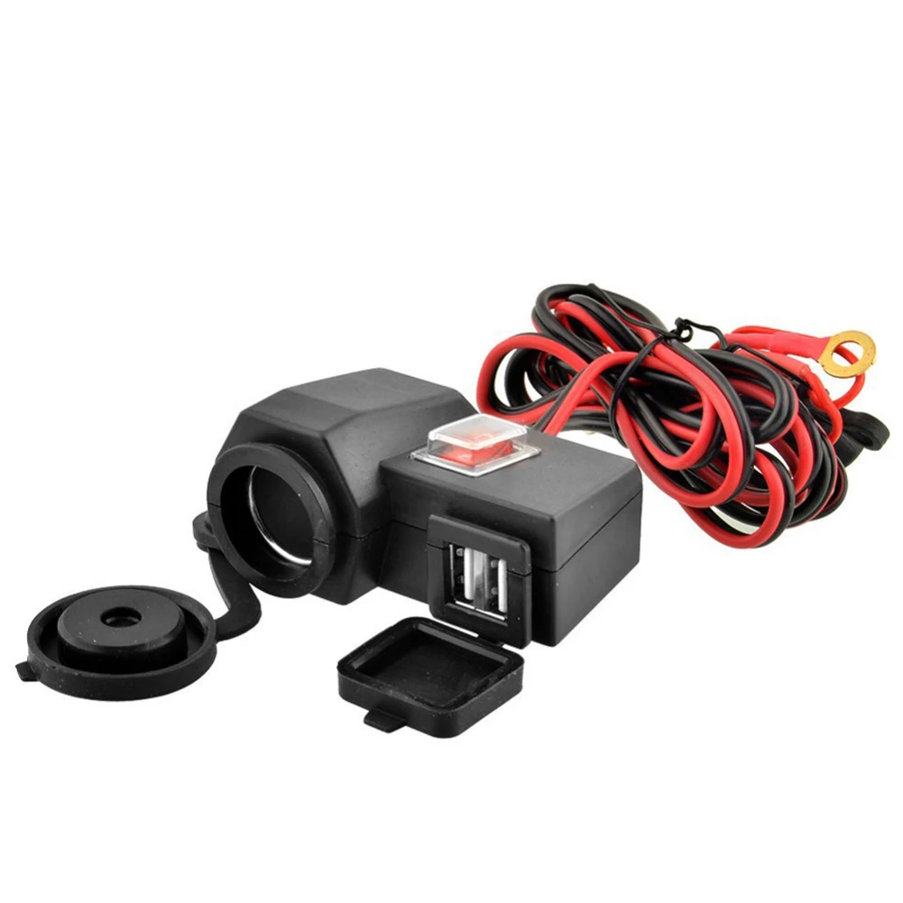 Новые аксессуары для мотоциклов DC 12 В сигареты адаптеры питания с 5 2.1A Dual USB выход