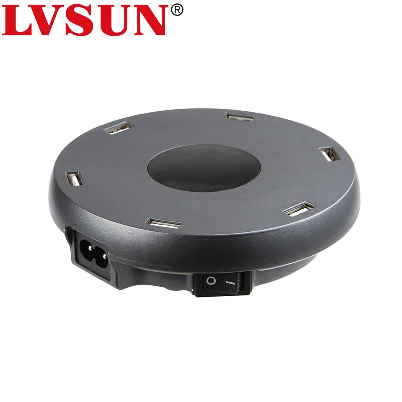 LVSUN Универсальный многопортовый настольный USB зарядная станция 5 в 2.4A 6 портов 6в1 С
