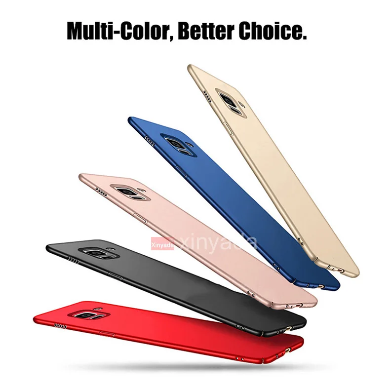 Роскошный тонкий Матовый Жесткий чехол-бампер из поликарбоната для samsung Galaxy A6, A8, S9 Plus, J4, J6,, Note 9, защитная задняя крышка, Резиновая оболочка