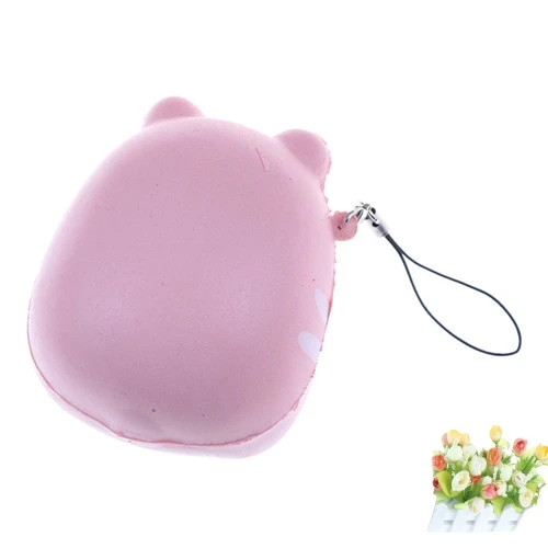 Kawaii Soft phone straps Squeeze Scented Stretchy Toy Squishy Slow Rising Hamster Mouse Gift Pendant 8CM | Мобильные телефоны и