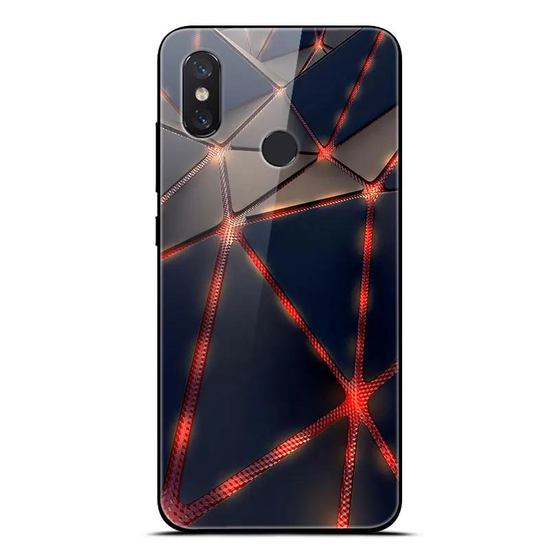 Для Xiaomi mi 8 Lite чехол на Xio mi 8 закаленное стекло чехол для телефона аниме для Xiaomi mi 8 Pro mi 8 SE мягкий бампер чехол Funda